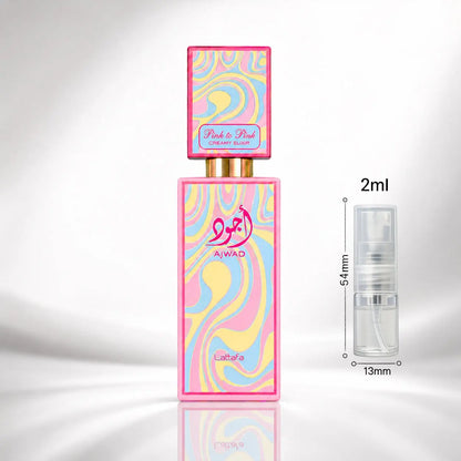 Ajwad Pink to Pink Creamy Elixir - Lattafa - Sample Lattafa